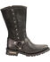 Milwaukee Leather Men's Braid & Rivet Harness Boots - Square Toe, Black, hi-res
