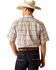 Image #4 - Ariat Men's Pro Series Denzel Plaid Print Short Sleeve Button-Down Western Shirt , Beige, hi-res