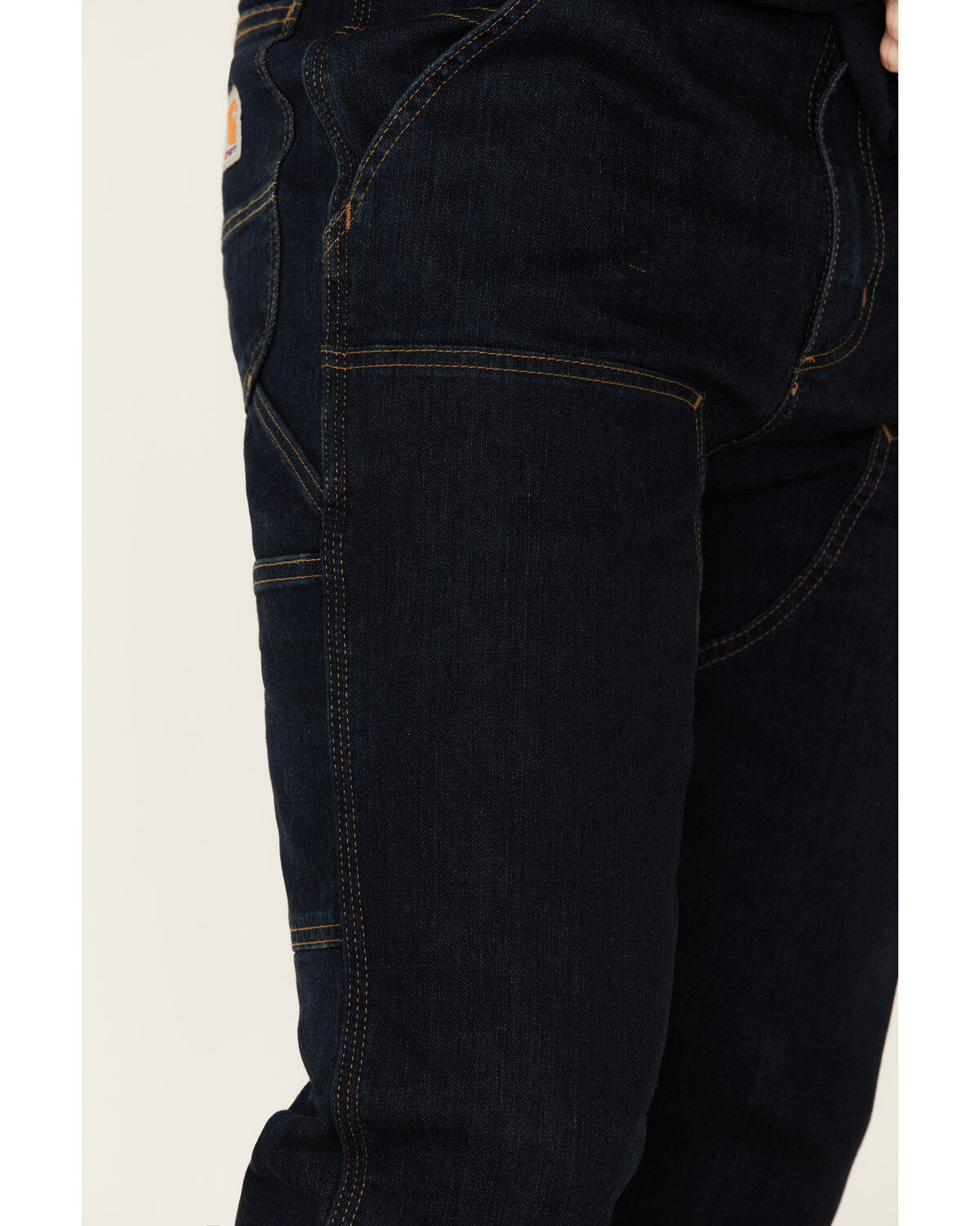 Image #5 - Carhartt Men's Rugged Flex Relaxed Double Front Work Jeans, Indigo, hi-res