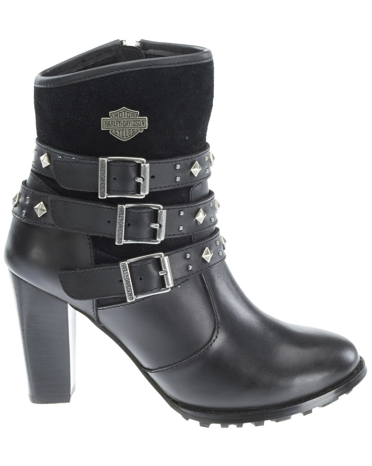 Image #2 - Harley Davidson Women's Abbey Moto Boots - Round Toe, , hi-res
