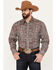 Image #1 - Stetson Men's Paisley Print Long Sleeve Western Snap Shirt, , hi-res