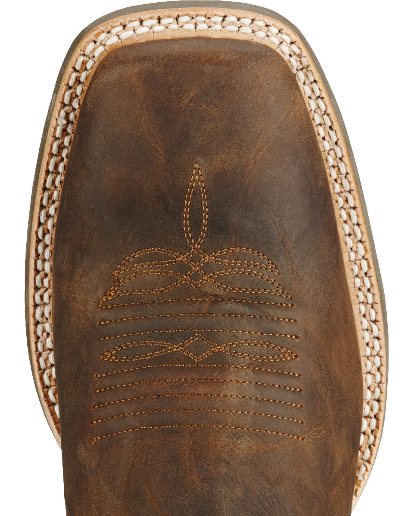 Image #4 - Ariat Men's Challenger Branding Iron Western Performance Boots - Broad Square Toe, Brown, hi-res