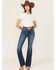 Image #1 - Ariat Women's Jessica Dark Wash High Rise Bootcut Stretch Denim Jeans, , hi-res
