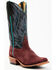 Image #1 - Horse Power Men's Suede Western Boots - Square Toe, Burgundy, hi-res