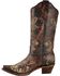 Image #3 - Circle G Women's Distressed Bone Dragonfly Embroidered Boots - Snip Toe, Brown, hi-res