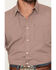 Image #3 - Gibson Trading Co Men's Kick Dust Geo Print Short Sleeve Button-Down Western Shirt, Burgundy, hi-res