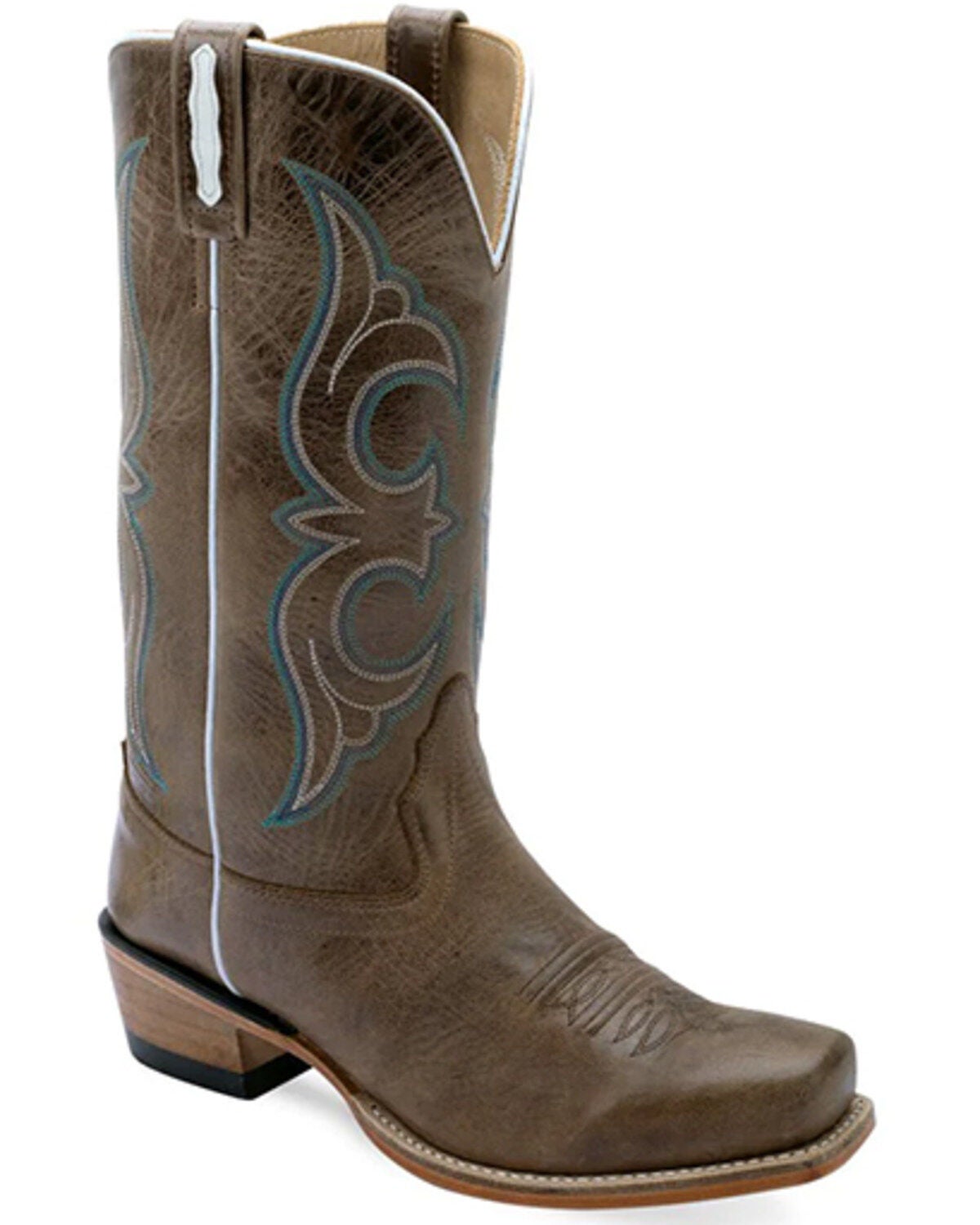 Old West Women's Western Boots - Square Toe, Brown, hi-res
