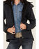 Image #2 - STS Ranchwear by Carroll Women's Dark Wash Denim Print Softshell Weston Hooded Jacket, Dark Wash, hi-res