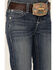 Ariat Girls' REAL Marley Trouser Bootcut Jeans - Slim, Blue, hi-res