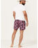 Image #3 - Rock & Roll Denim Men's Southwestern Print Stretch Volley Shorts , Pink, hi-res