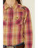 Image #3 - Ariat Girls' R.E.A.L Enchanting Plaid Print Embroidered Yoke Long Sleeve Snap Western Shirt , , hi-res