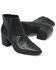 Image #3 - Born Women's Aiken Snakeskin Print Booties - Snip Toe, Black, hi-res