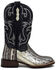 Dan Post Women's Exotic Karung Snake Western Boot - Broad Square Toe , Black, hi-res