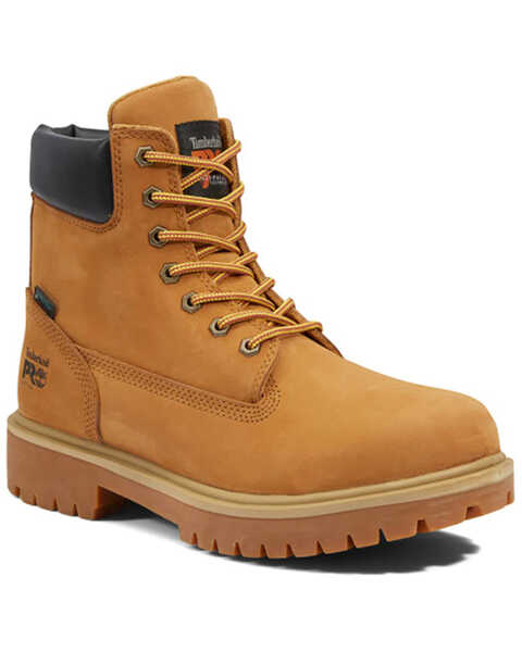 Timberland Men's 6" Direct Attach 200G Insulated Waterproof Work Boots - Soft Toe , Brown, hi-res
