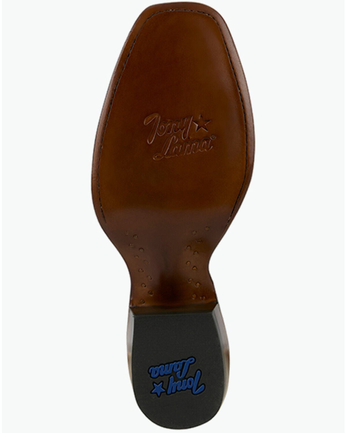 Image #7 - Tony Lama Men's Ranchero Tyler Exotic Ostrich Western Boots - Square Toe, Brown, hi-res