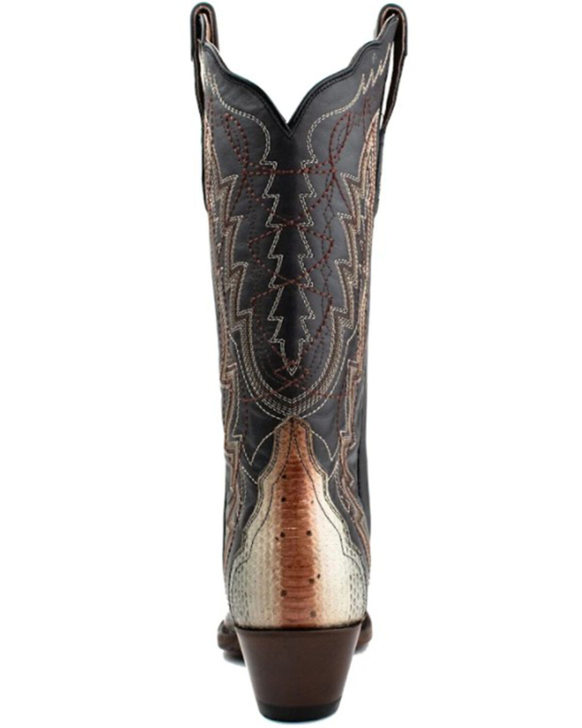 Image #5 - Dan Post Women's Zacatecas Exotic Watersnake Western Boots - Snip Toe, Grey, hi-res