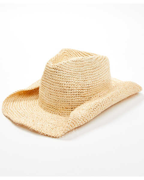 Nikki Beach Women's Diano Straw Cowboy Hat, Natural, hi-res