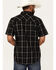 Image #4 - Moonshine Spirit Men's Exclusive Plaid Print Short Sleeve Snap Western Shirt, , hi-res