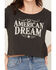 Image #3 - Idyllwind Women's American Dream Off The Shoulder Graphic Tee, Black, hi-res