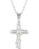 Image #2 - Montana Silversmiths Men's Rugged Faith Cross Necklace, Silver, hi-res
