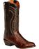 Image #1 - Lucchese Handmade 1883 Full Quill Ostrich Montana Cowboy Boots - Medium Toe, , hi-res
