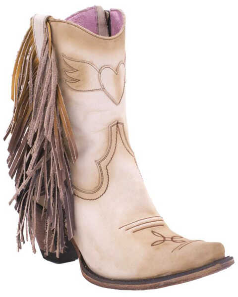 Junk Gypsy by Lane Cream Spirit Animal Boots - Snip Toe , Cream, hi-res