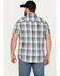 Image #4 - Brothers and Sons Men's Wagoner Plaid Print Short Sleeve Button-Down Western Shirt, White, hi-res