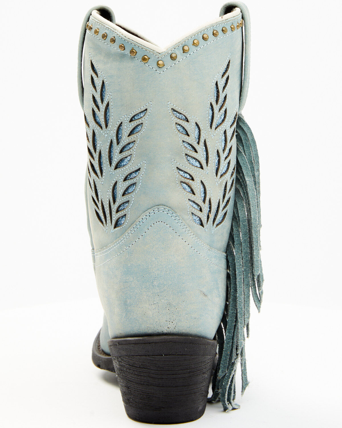 Image #5 - Dingo Women's Sweet Water Western Fashion Booties - Snip Toe, Blue, hi-res