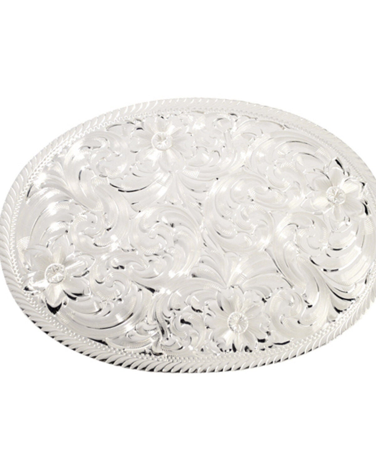 Montana Silversmiths Engraved Buckle, Silver, hi-res