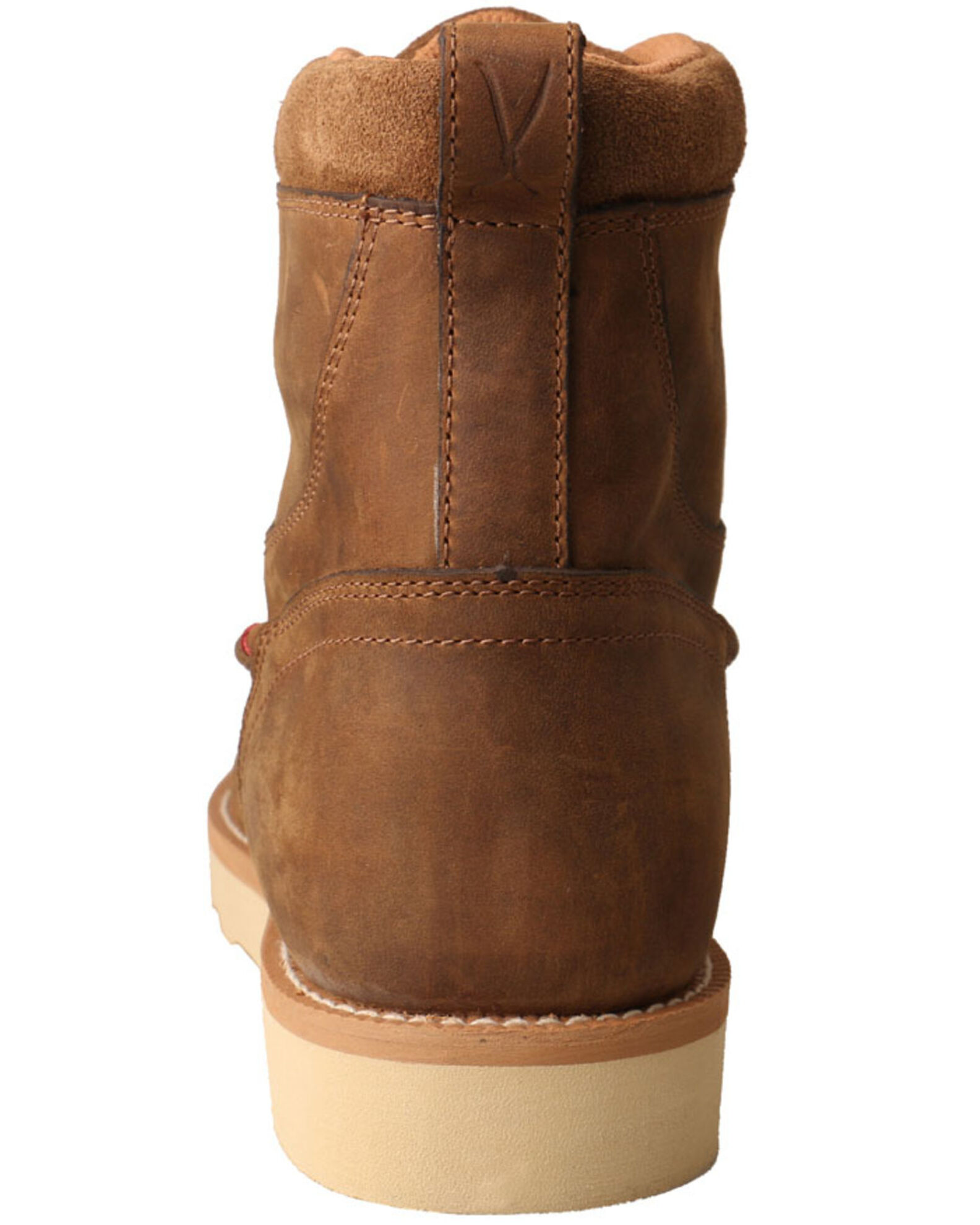 Image #4 - Twisted X Men's 6" Wedge Work Boots - Alloy Toe, Brown, hi-res