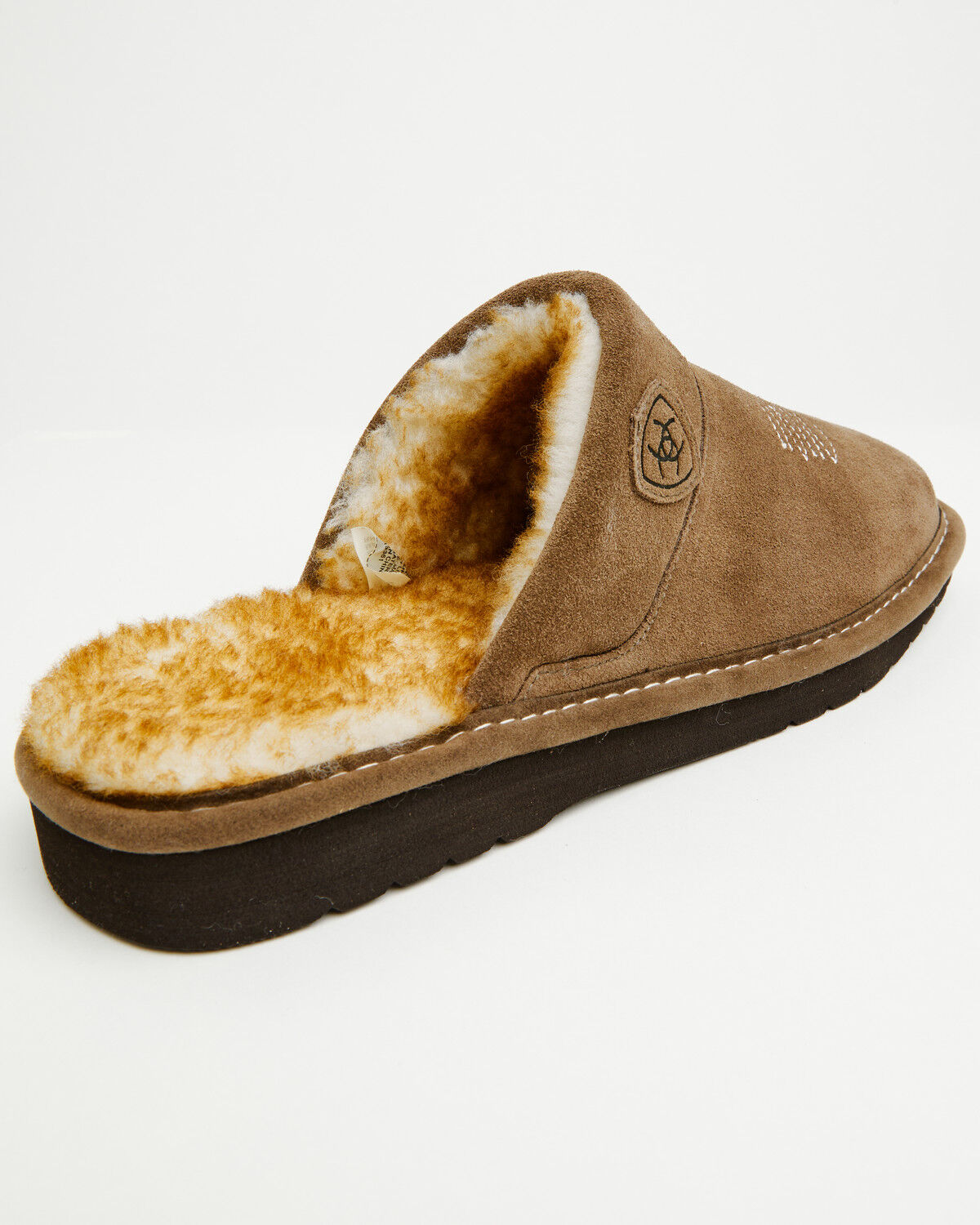 Image #4 - Ariat Men's Silversmith Slippers, Stone, hi-res