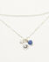Image #2 - Lainey Wilson Women's Country Cool Hat Charm Layered Necklace, Silver, hi-res