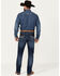 Image #3 - Rock 47 by Wrangler Men's Cowboy Kiss Dark Wash Slim Straight Stretch Denim Jeans, Dark Wash, hi-res