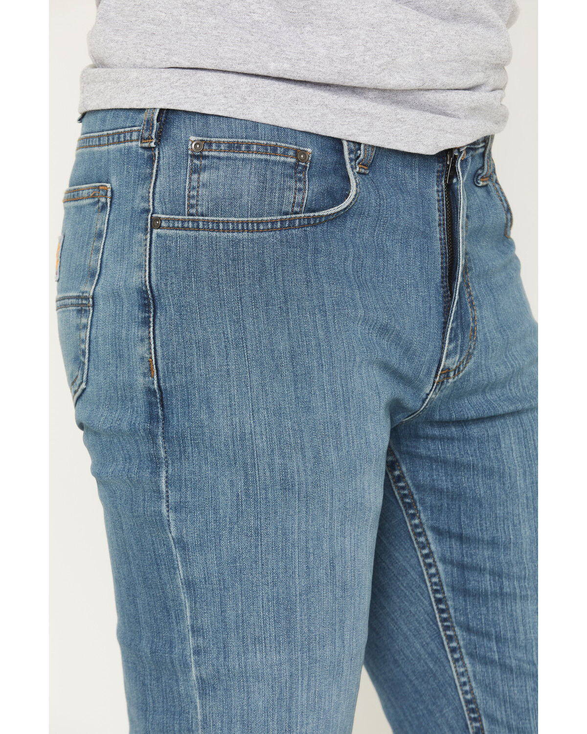 Image #2 - Carhartt Men's Rugged Flex® Relaxed Straight Work Jeans, Blue, hi-res