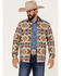 Image #1 - Pendleton Men's LA Pine All-Over Print Button Down Western Shirt  , Tan, hi-res