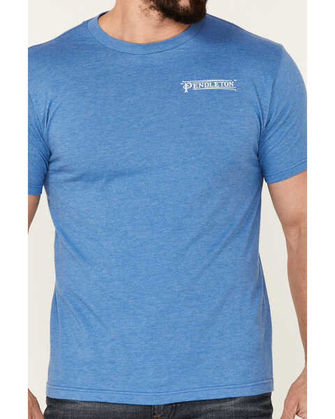 Pendleton Men's Diamond Stripe Graphic Short Sleeve T-Shirt , Blue, hi-res