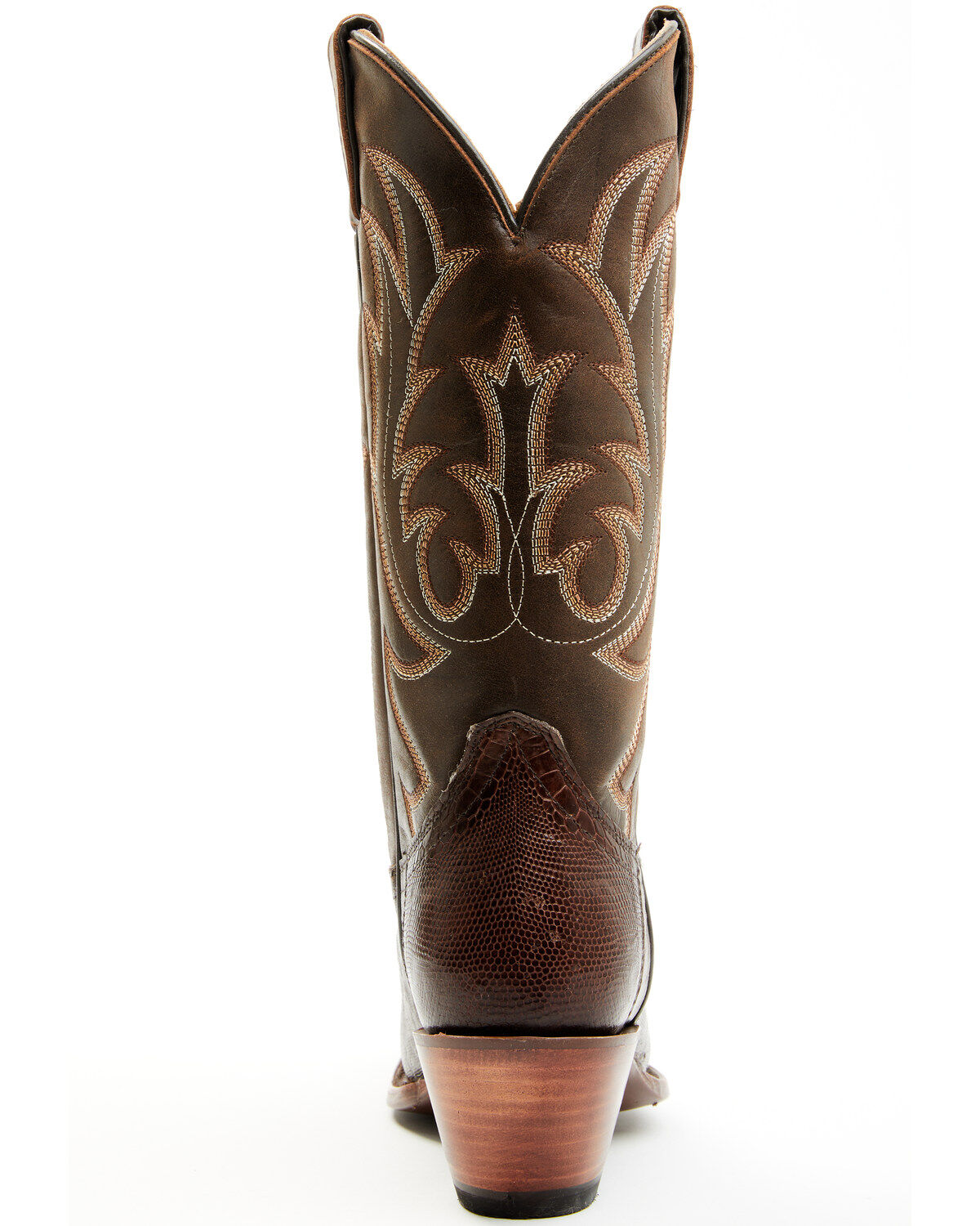 Image #5 - Shyanne Women's Cocoa Exotic Lizard Western Boots - Snip Toe, Brown, hi-res