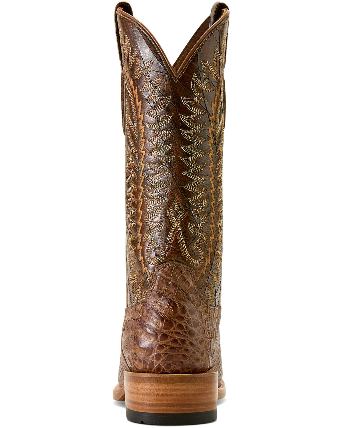 Image #6 - Ariat Men's Futurity Finalist Exotic Caiman Western Boots - Square Toe, Natural, hi-res