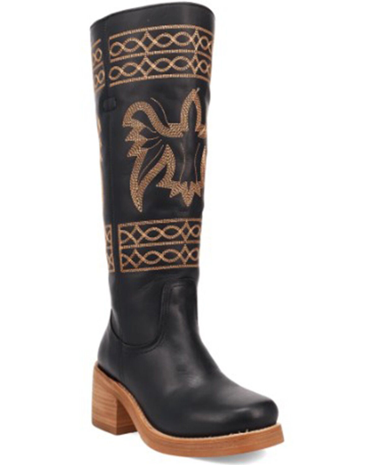 Dingo Women's Avalon Tall Fashion Boots - Round Toe, Black, hi-res