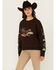 Image #1 - Ariat Women's Rodeo Sweatshirt, Brown, hi-res