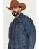 Image #2 - Wrangler Retro Men's Sherpa Lined Denim Jacket, Blue, hi-res