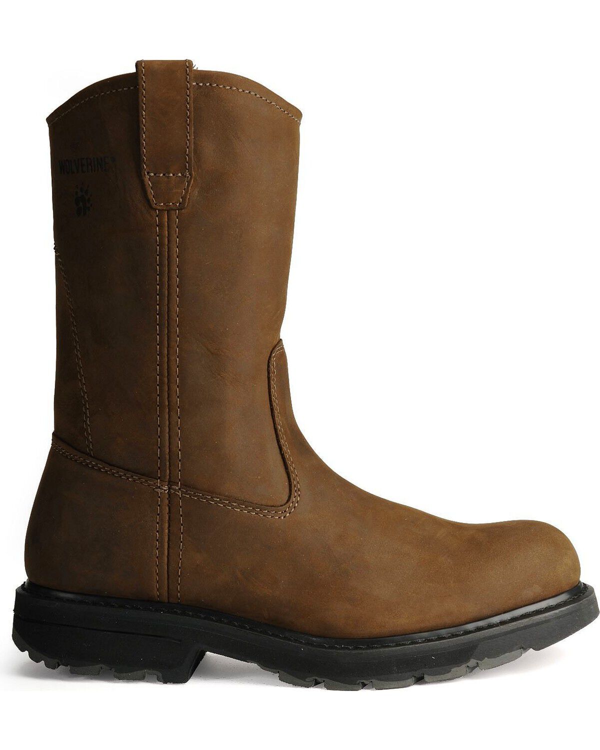 Image #7 - Wolverine Men's Plain Toe Slip Resistant Wellington Boots, Brown, hi-res