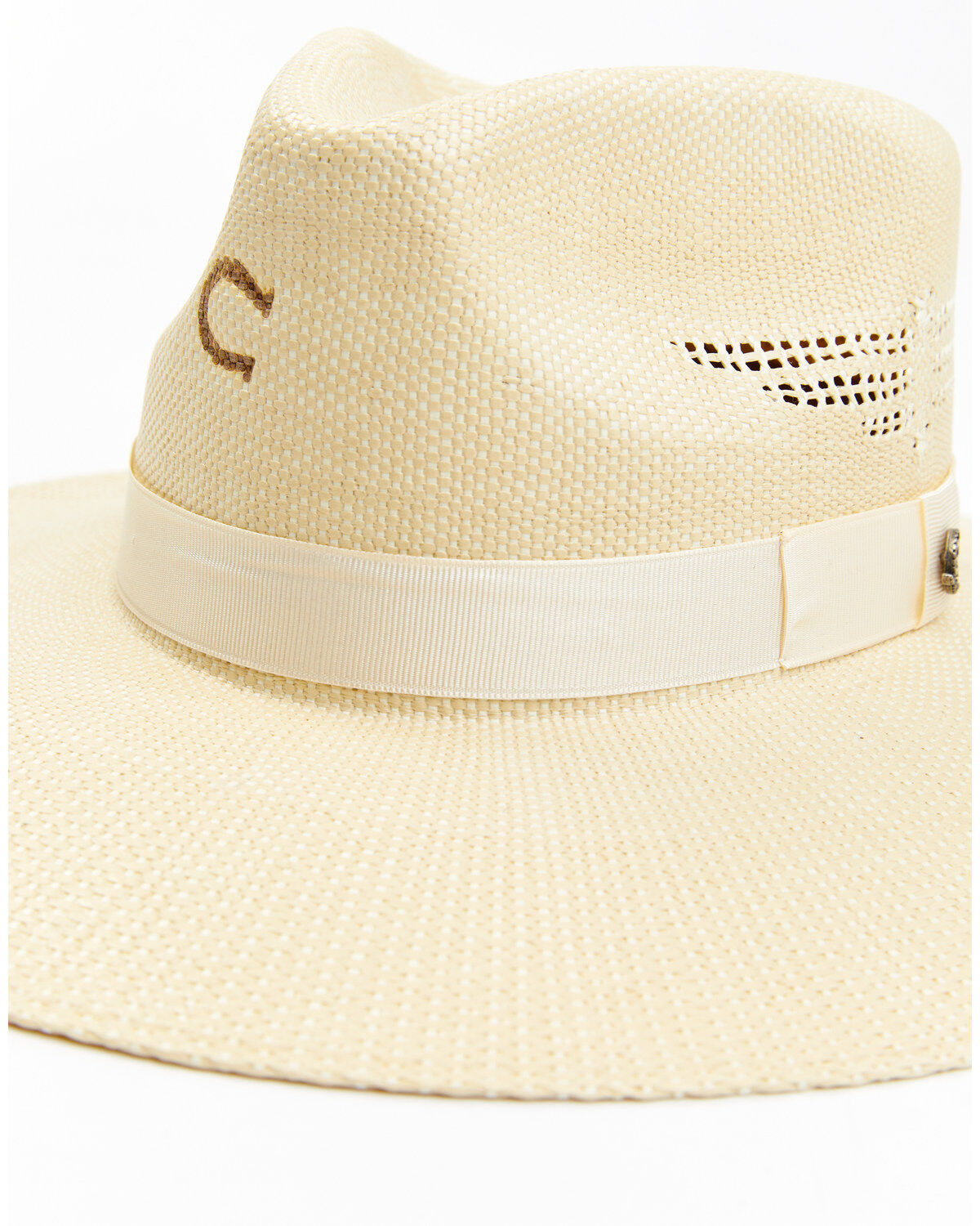 Image #2 - Charlie 1 Horse Women's Mexico Shore Straw Western Fashion Hat, Tan, hi-res