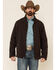 Image #1 - Cody James Men's Brown Steamboat Softshell Bonded Zip Front Jacket, Brown, hi-res
