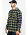 Image #3 - Hawx Men's Grey Hooded Flannel Shirt Work Jacket - Tall, , hi-res
