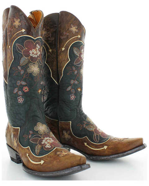Image #2 - Old Gringo Women's Black Bonnie Western Boots - Snip Toe , , hi-res