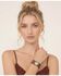 Image #1 - Paige Wallace Men's Nickel Leather Bracelet, Brown, hi-res