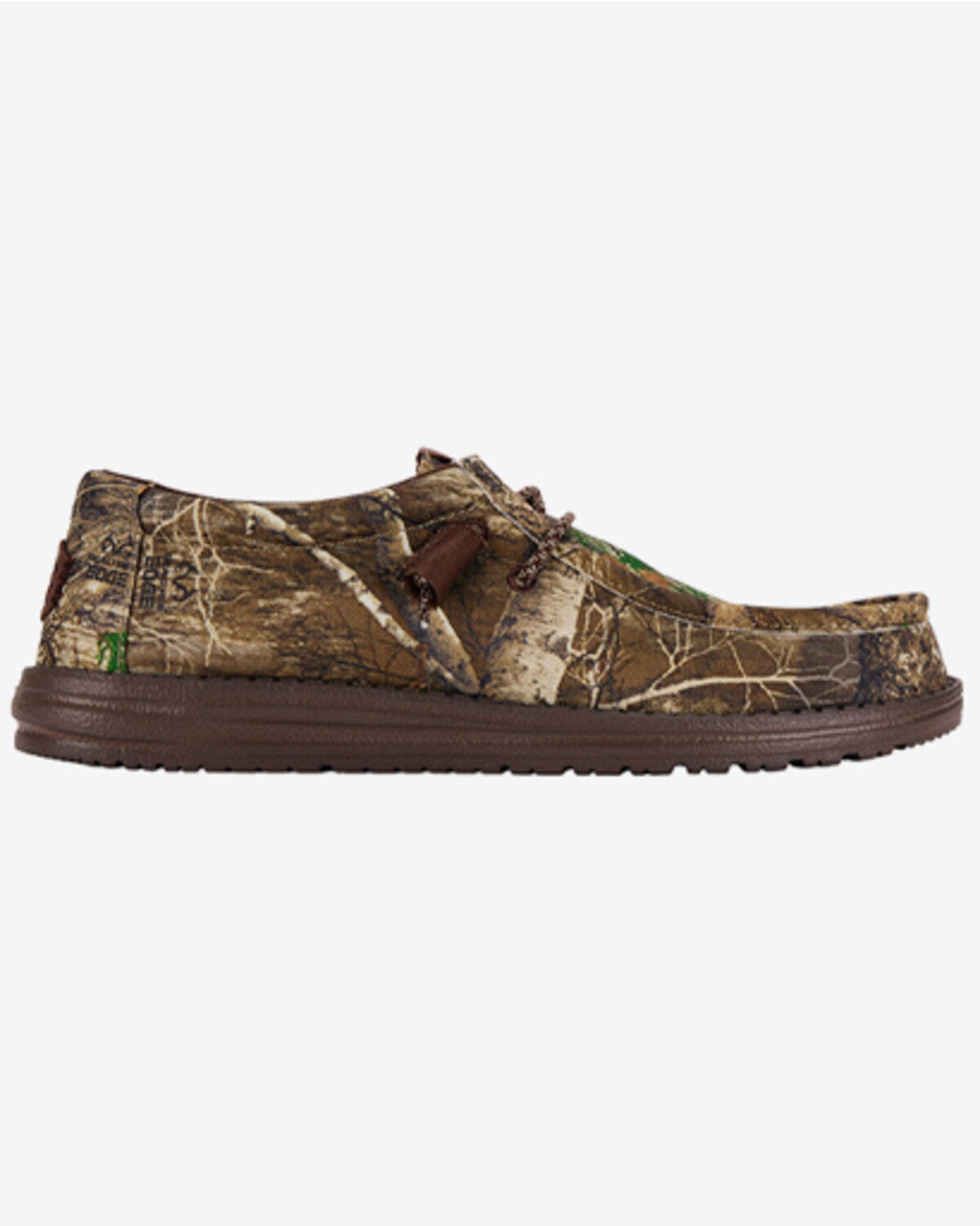 Image #2 - HEYDUDE Men's Wally Realtree Slip-On Casual Shoes - Moc Toe, Brown, hi-res