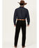 Image #3 - Wrangler Retro Men's Blackwell Slim Straight Stretch Denim Jeans, Black, hi-res