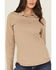 Image #3 - Lapco Women's FR Solid Knit Long Sleeve Polo Work Shirt, Beige, hi-res